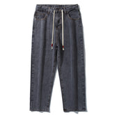 Pantalon baggy hip-hop grande taille pour homme, pantalon large en denim style skateur, jean à la cheville